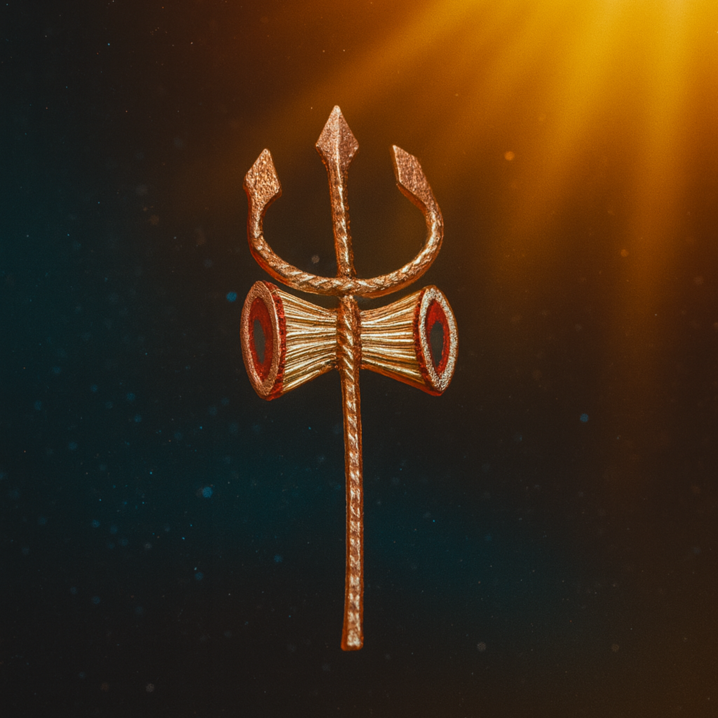 Shiva Trishul Damru Idol