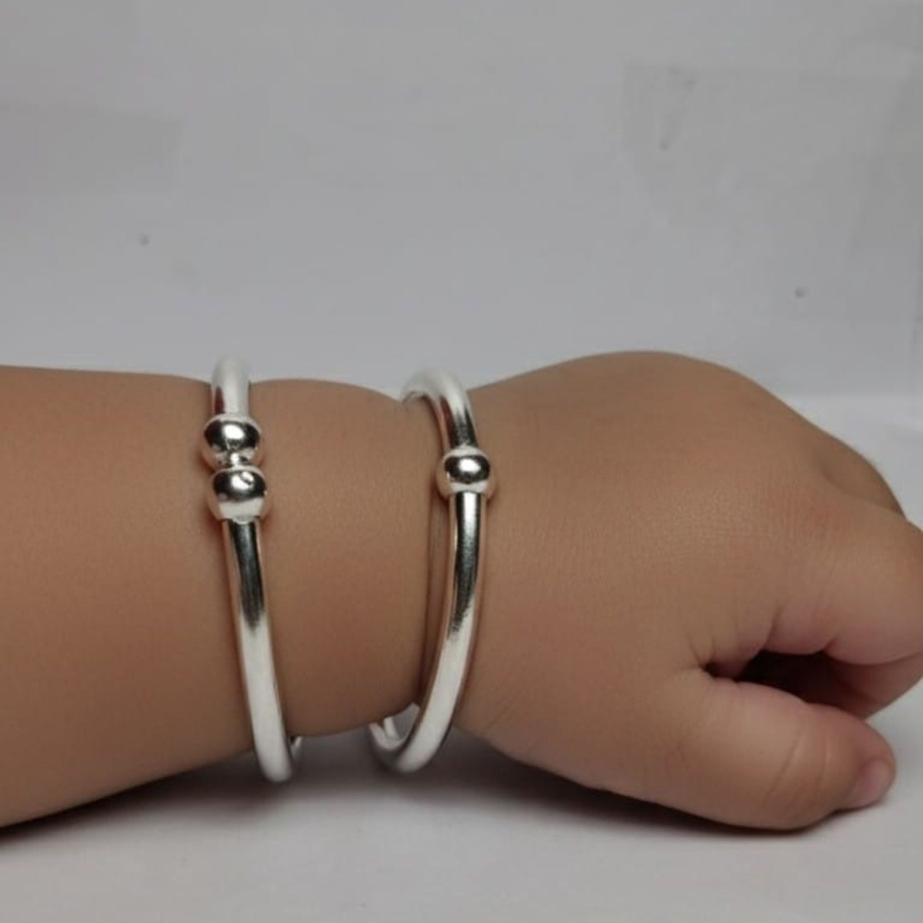 Classic Silver Baby kada