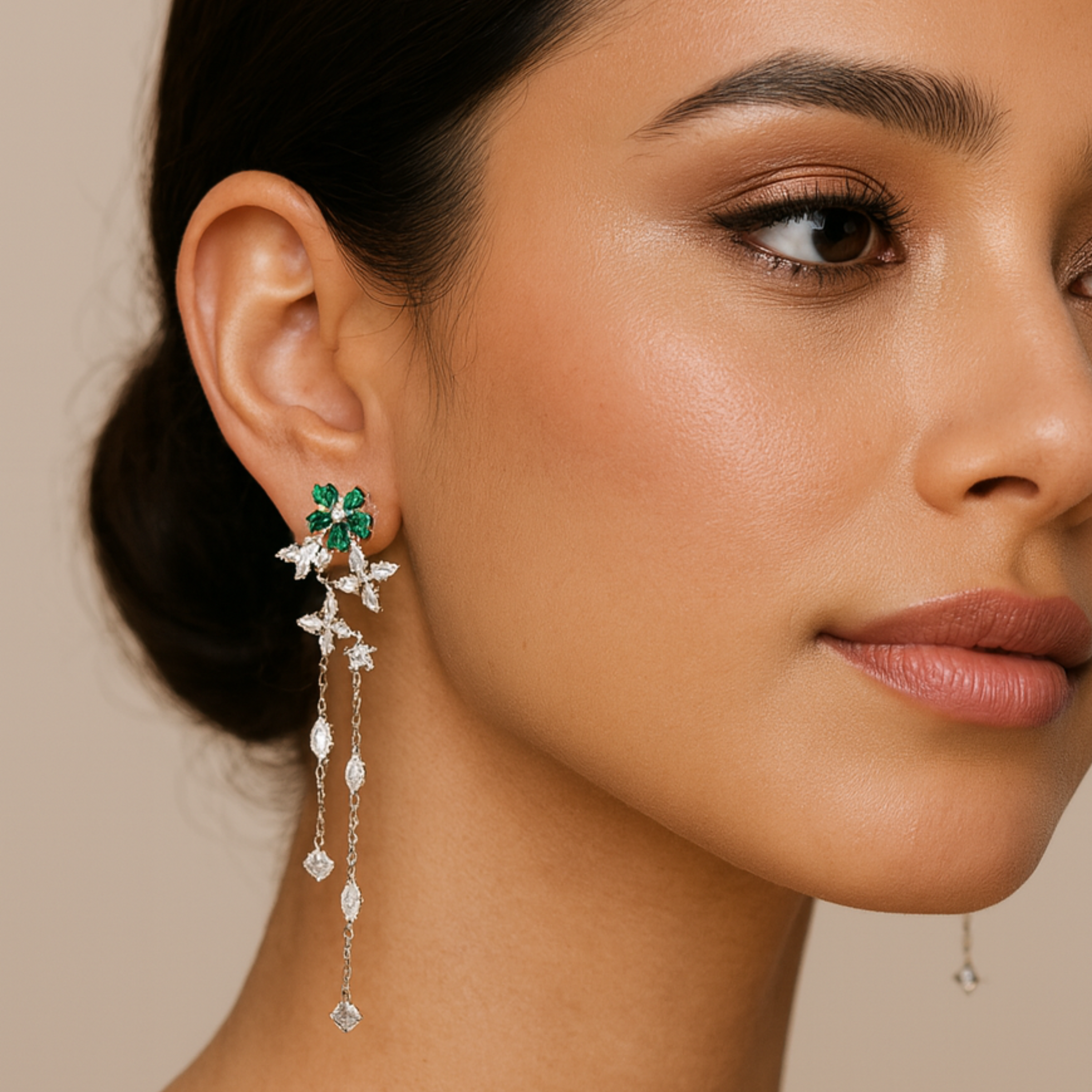 Lily of Jade Earring