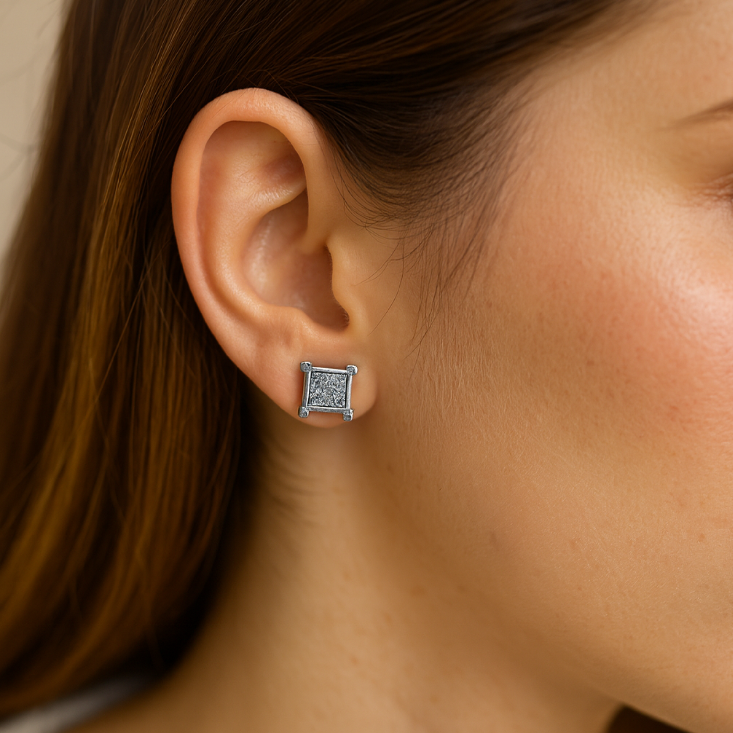 Square Studdies Earring