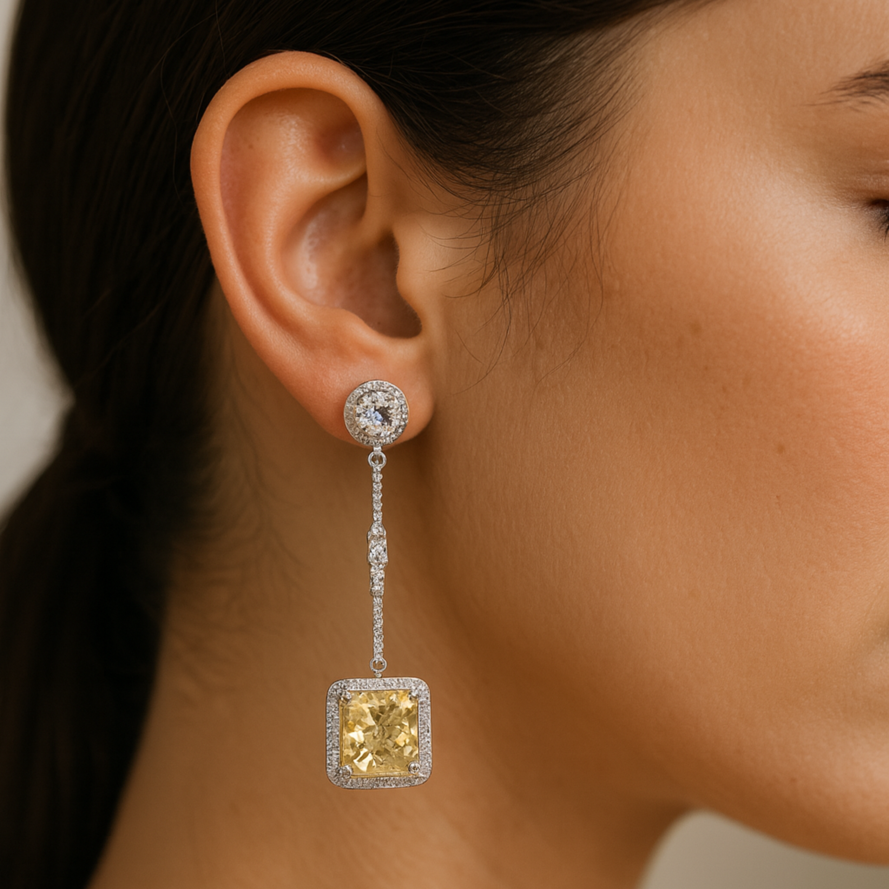 Lemon Shine Earring