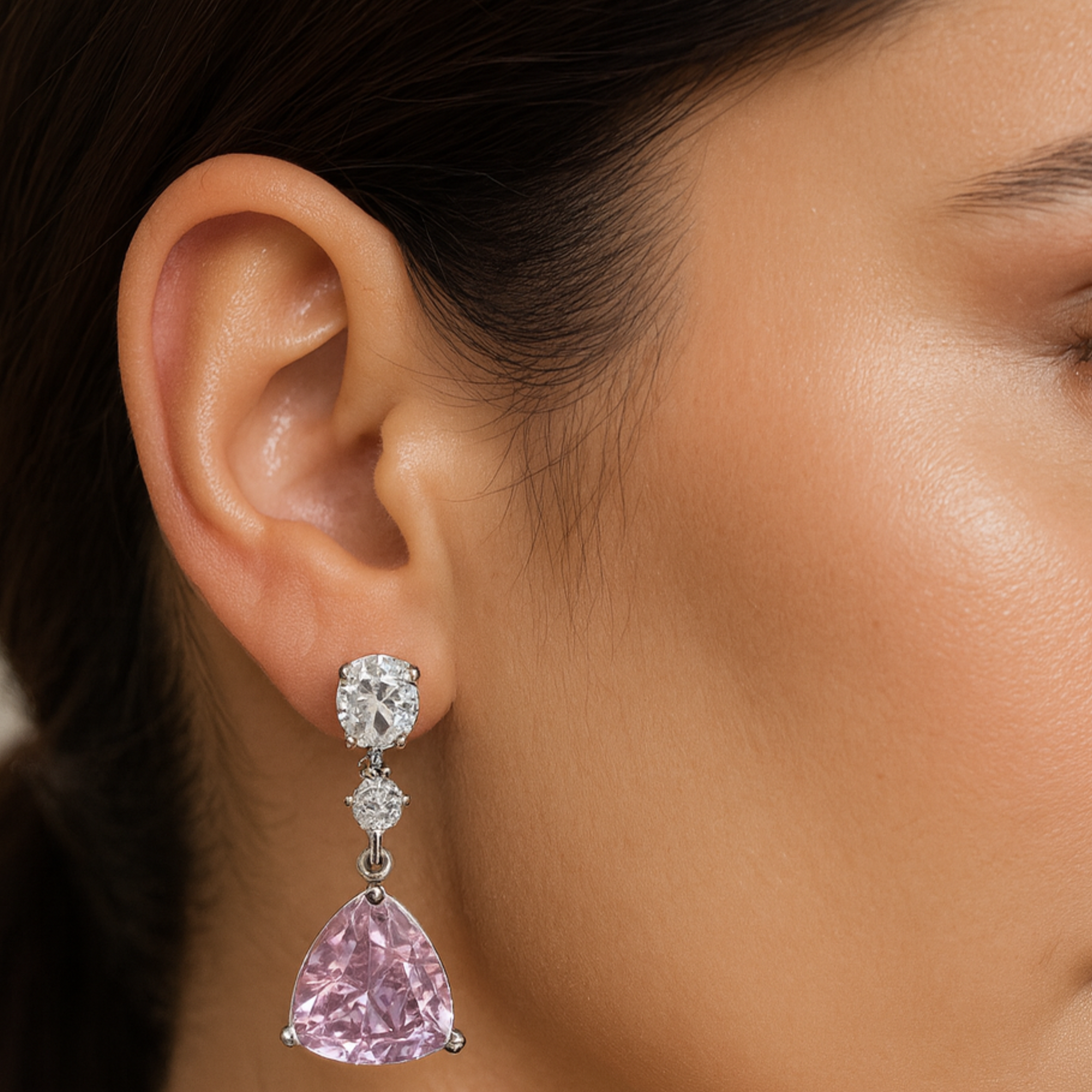 Pink twilight Earring