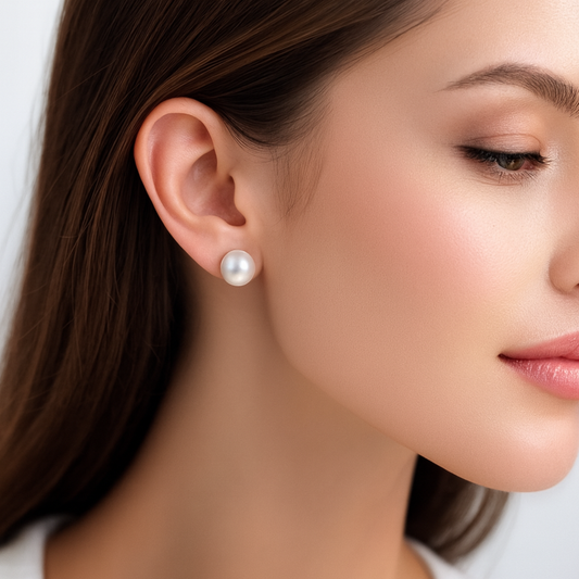 White Pearl Studs