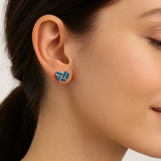 Heartfelt Blue Stud
