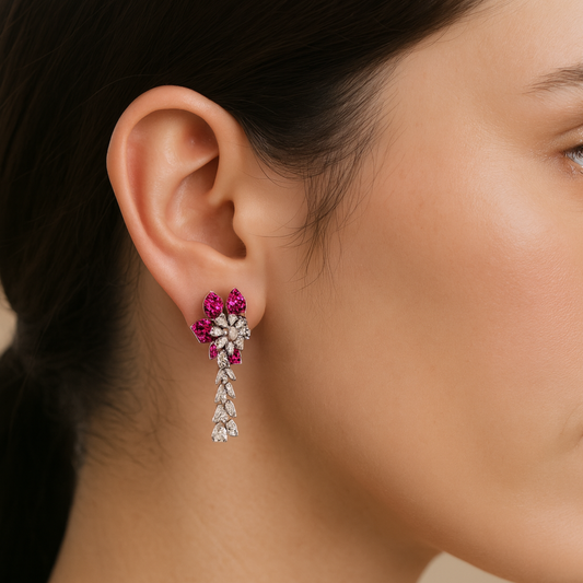 Rosé Petal Danglers