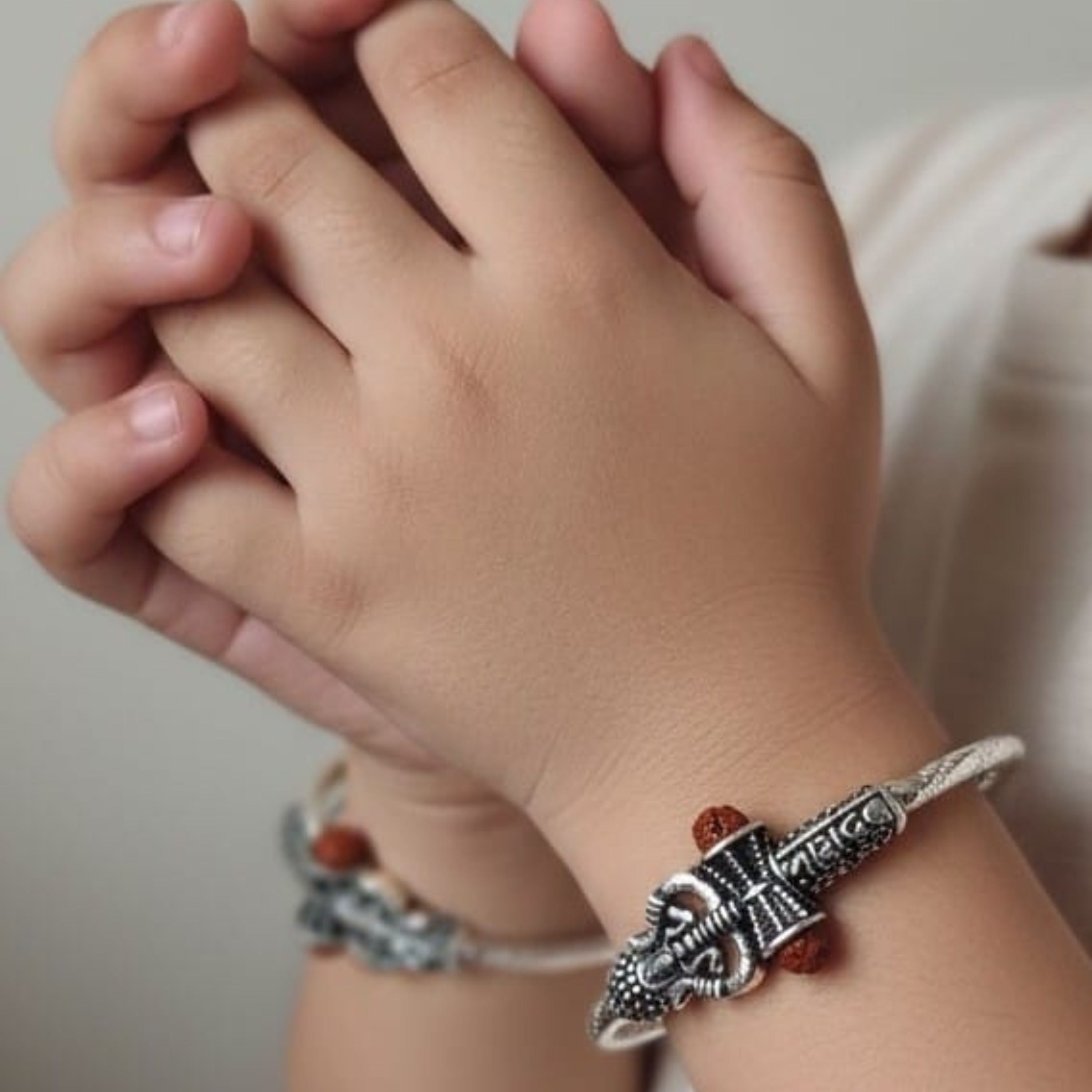 Divine Trishul Silver Kada