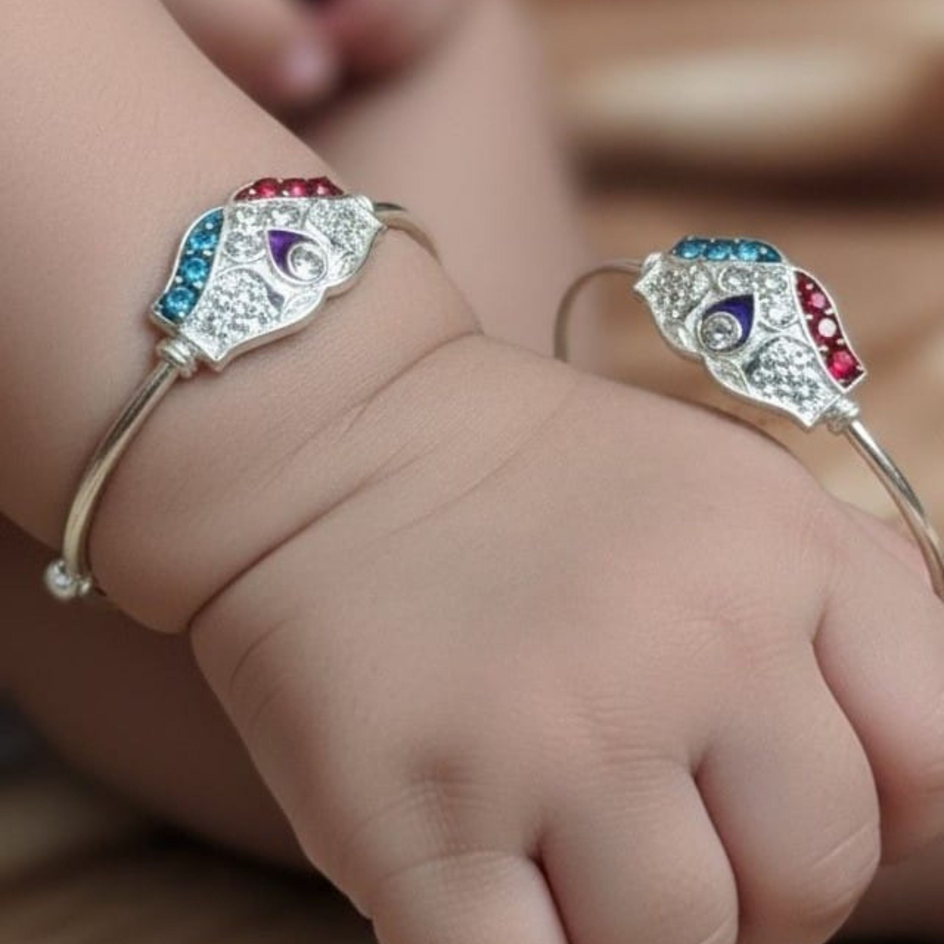 Baby Silver Evil Eye kada