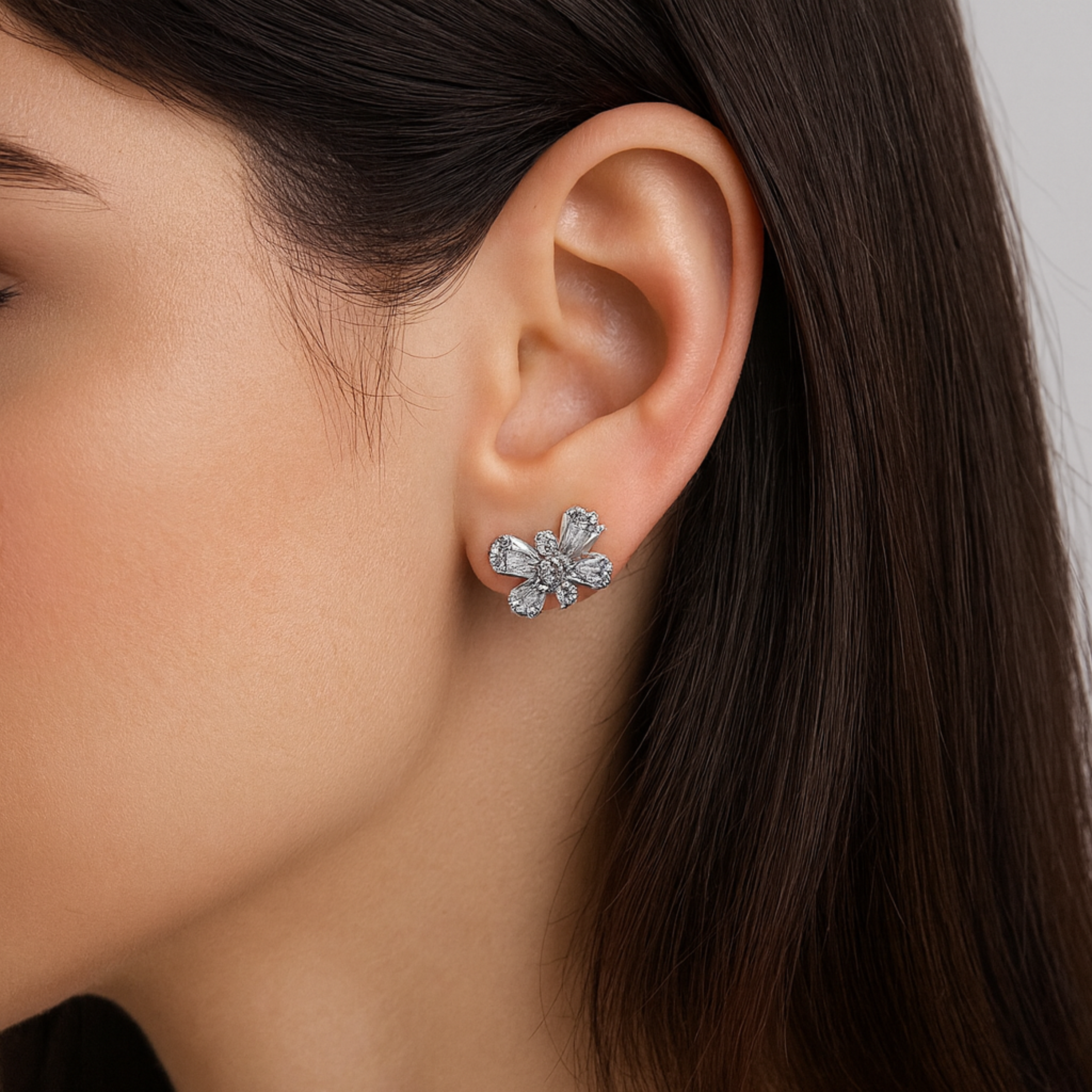 Butterfly Charm Stud