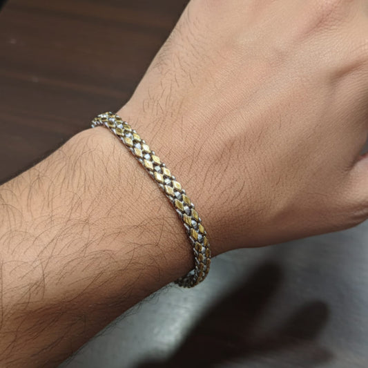 Silver Royal Weave Bracelet