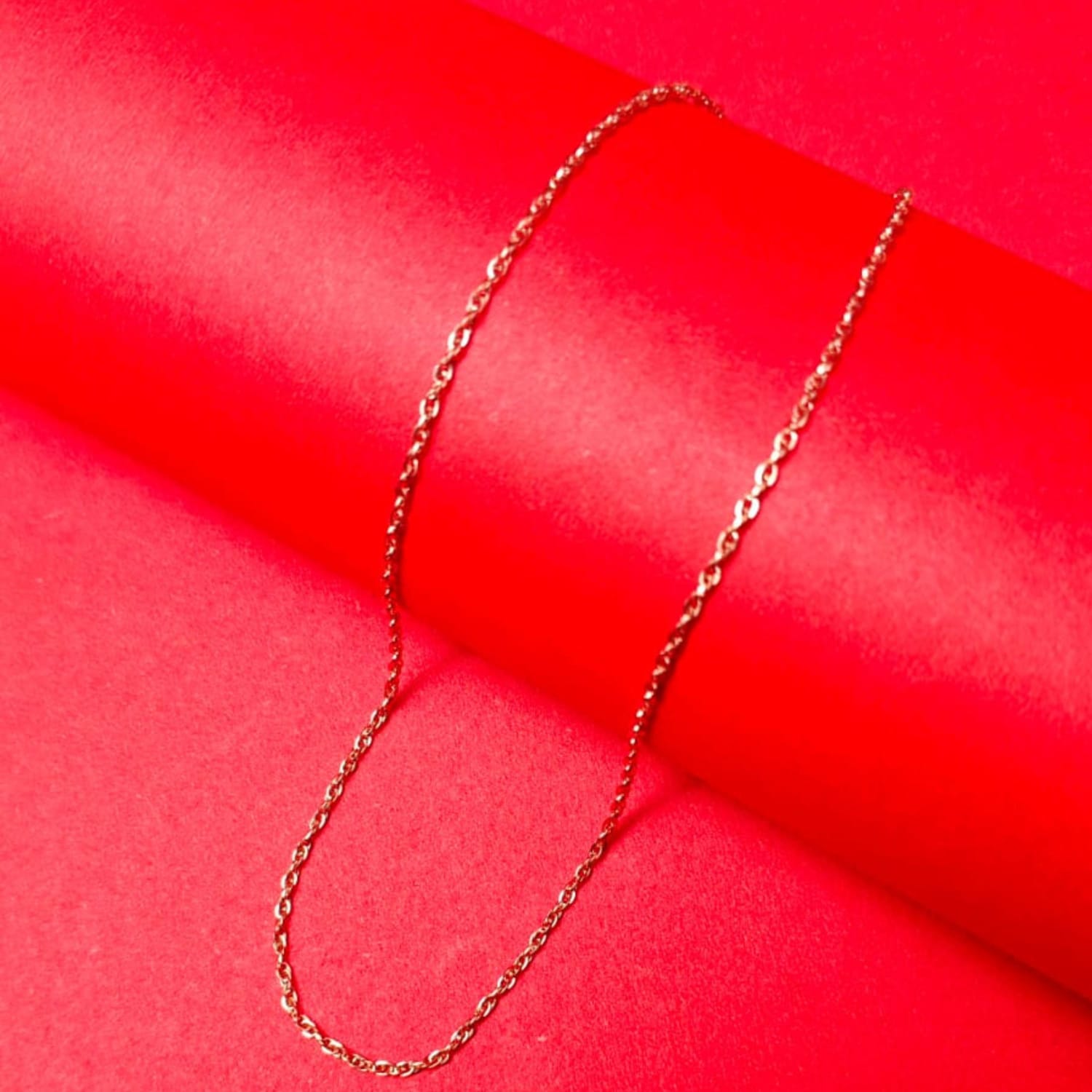 Rosé Gleam Silver Chain