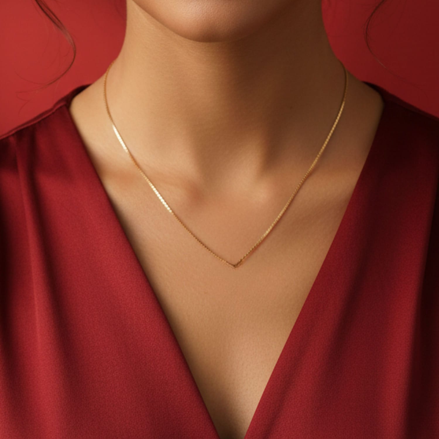 Rose Dazzle Silver Chain