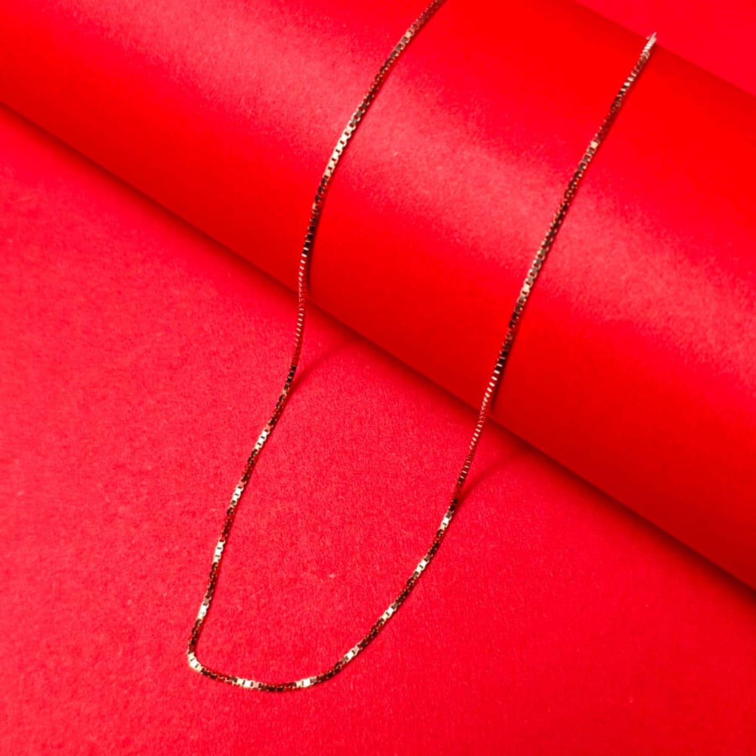 Rose Sparkle Silver Chain