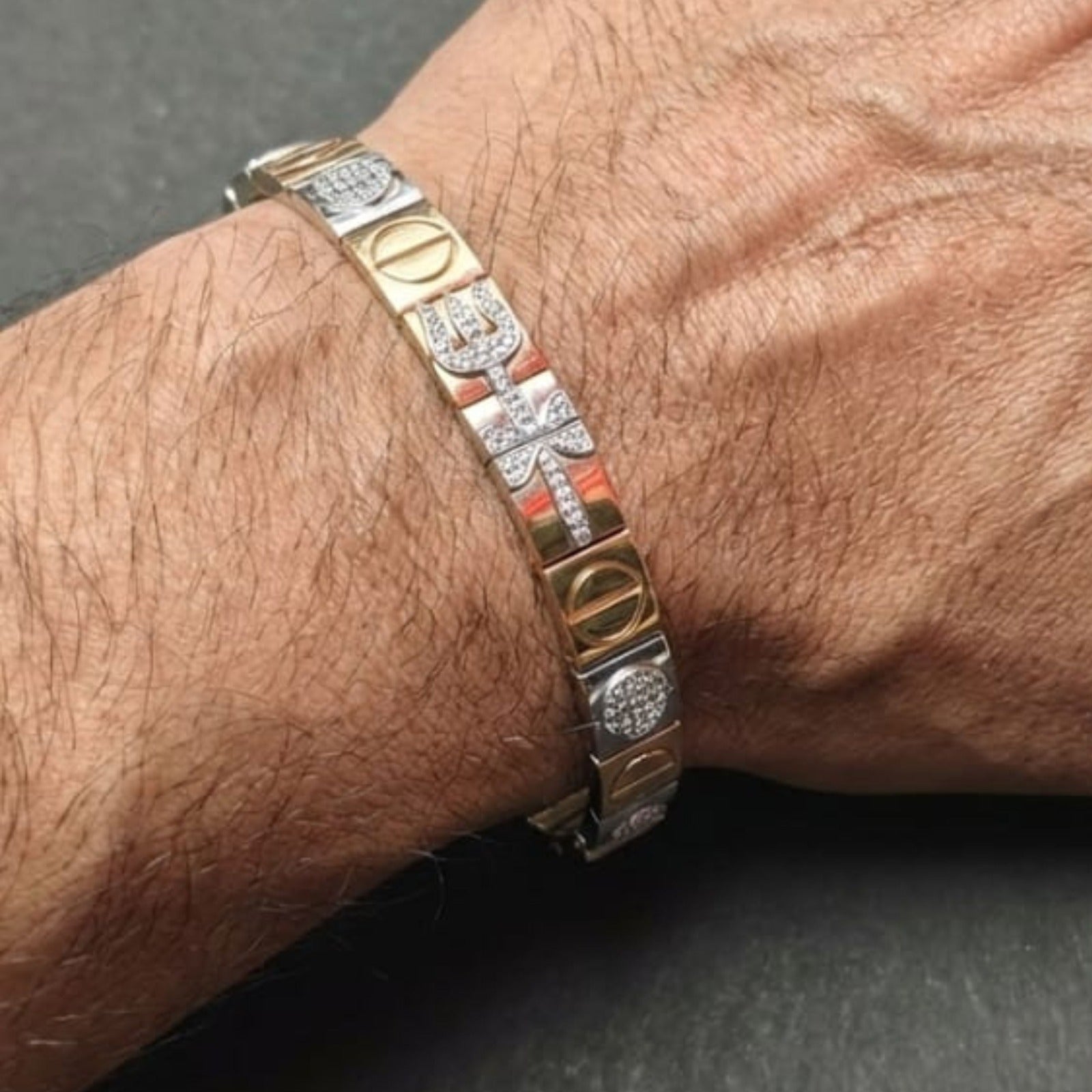 Silver Trinity Link Bracelet