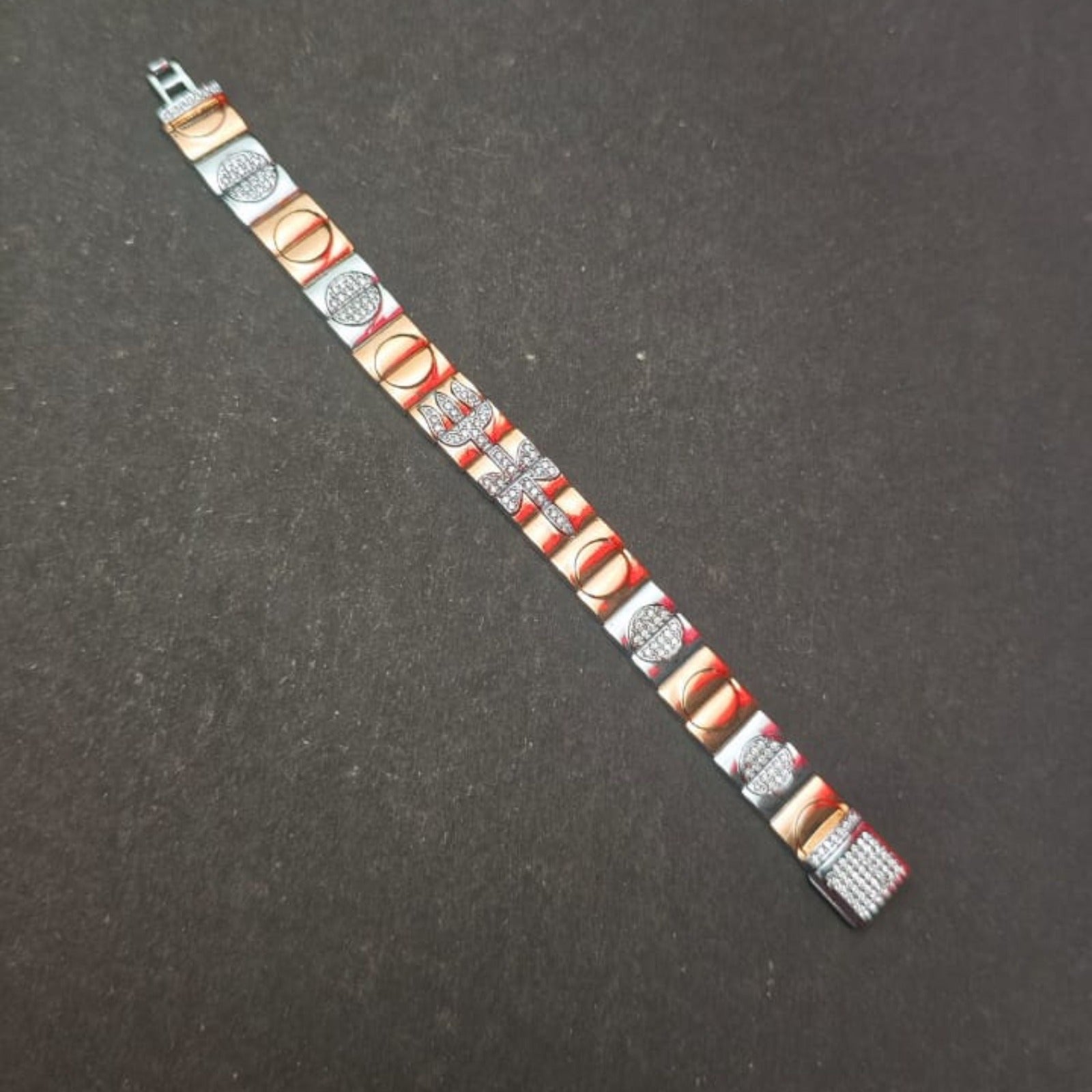 Silver Trinity Link Bracelet