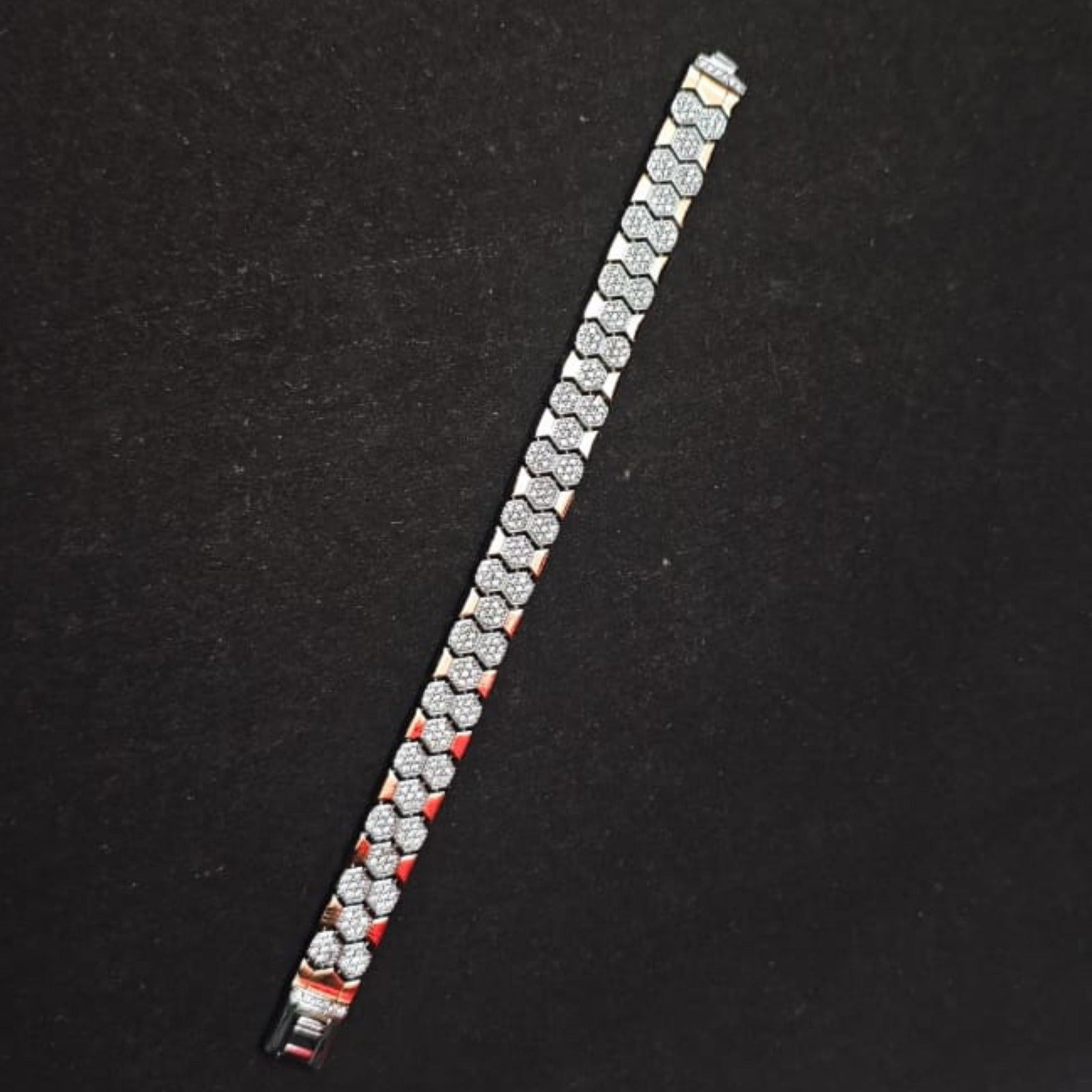 Silver Hexa Spark Bracelet