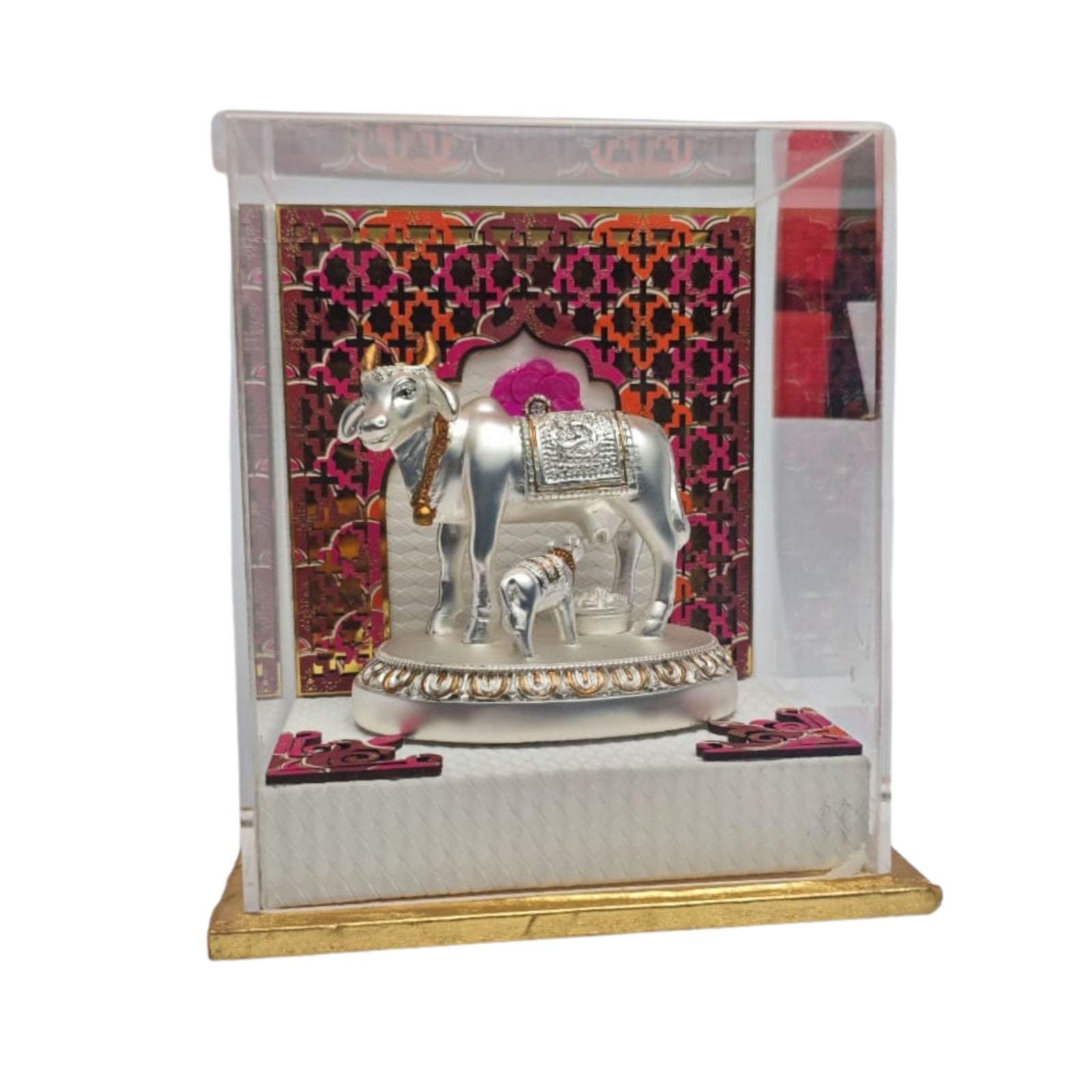 Divine Silver Kamdhenu Cow & Calf