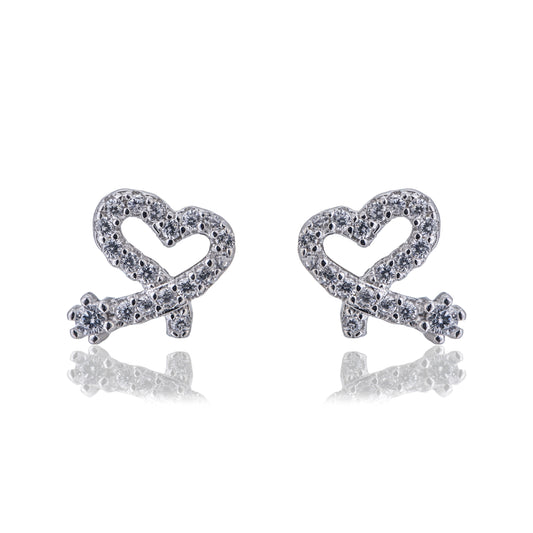 Heart Charm Stud