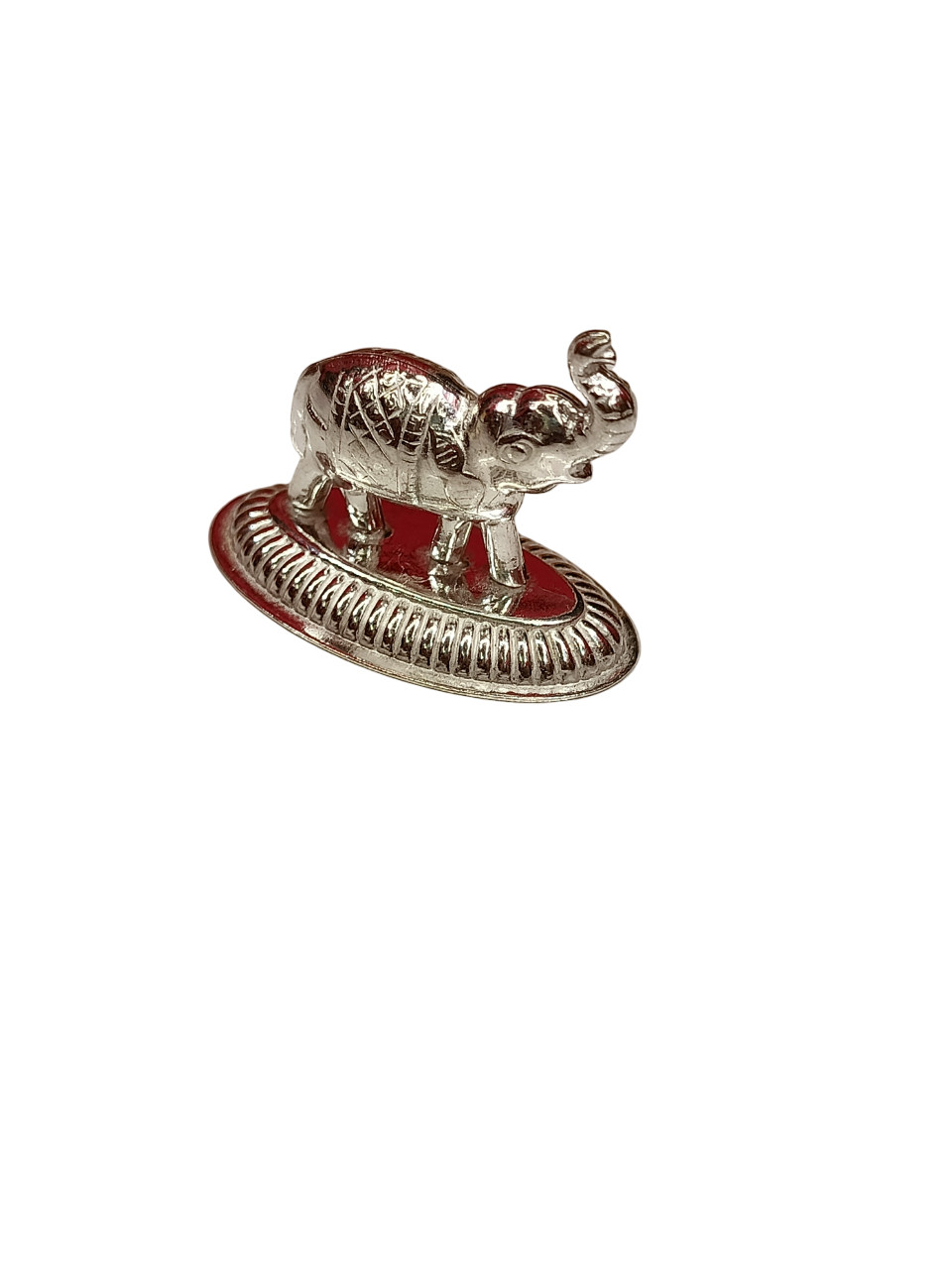 Puja Silver Elephant Idol
