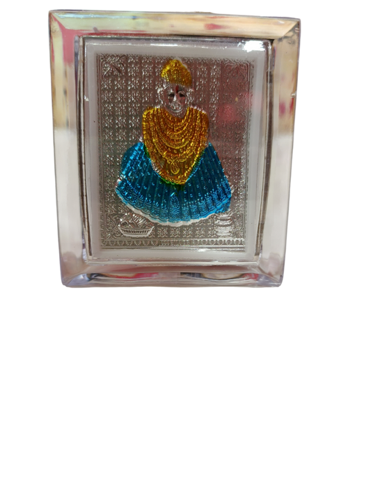 Khatu Shyam Ji Silver Plated Frame