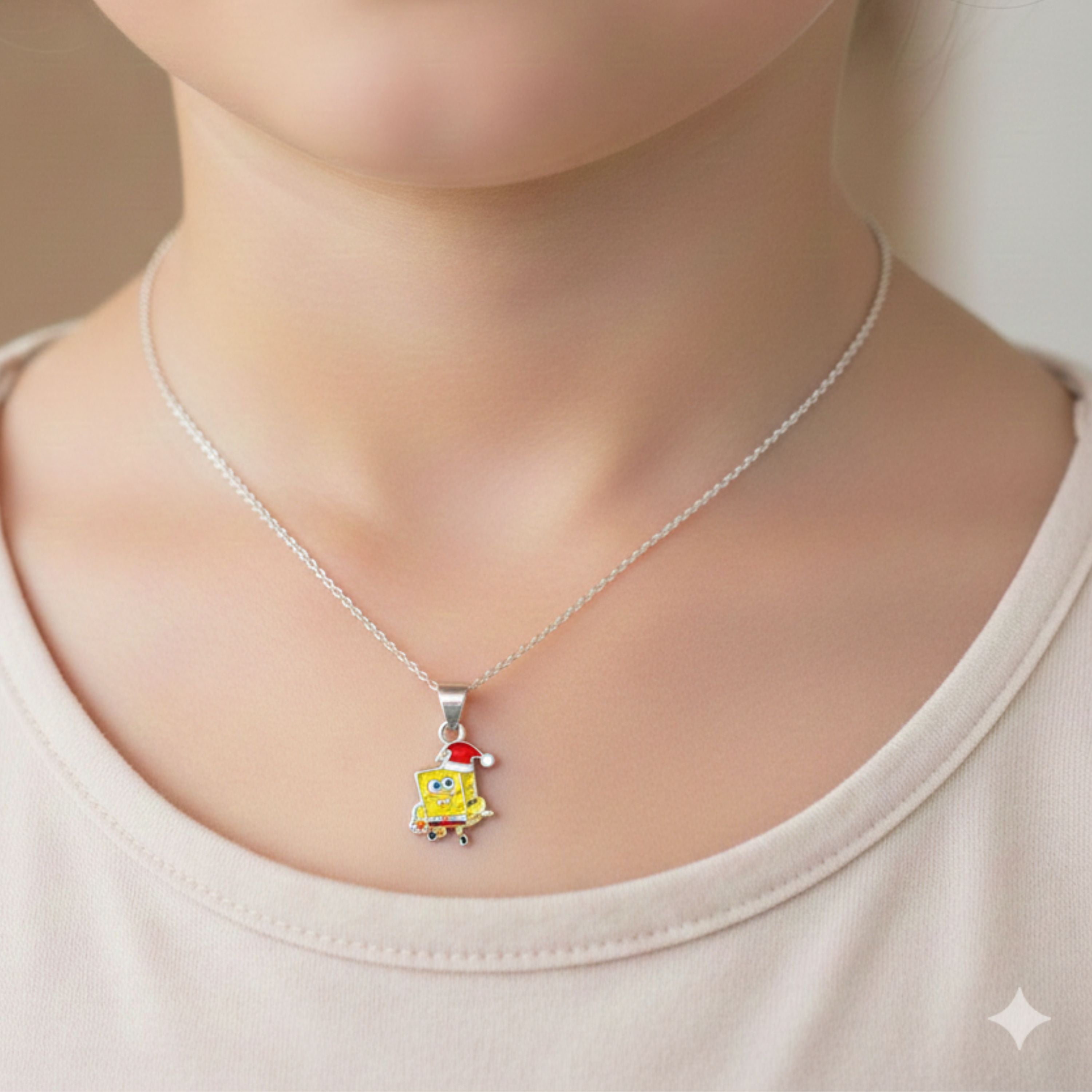 SpongeBob’s Smile Pendant With Chain – Zever4u