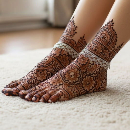 Royal Jaal Grace Silver Payal