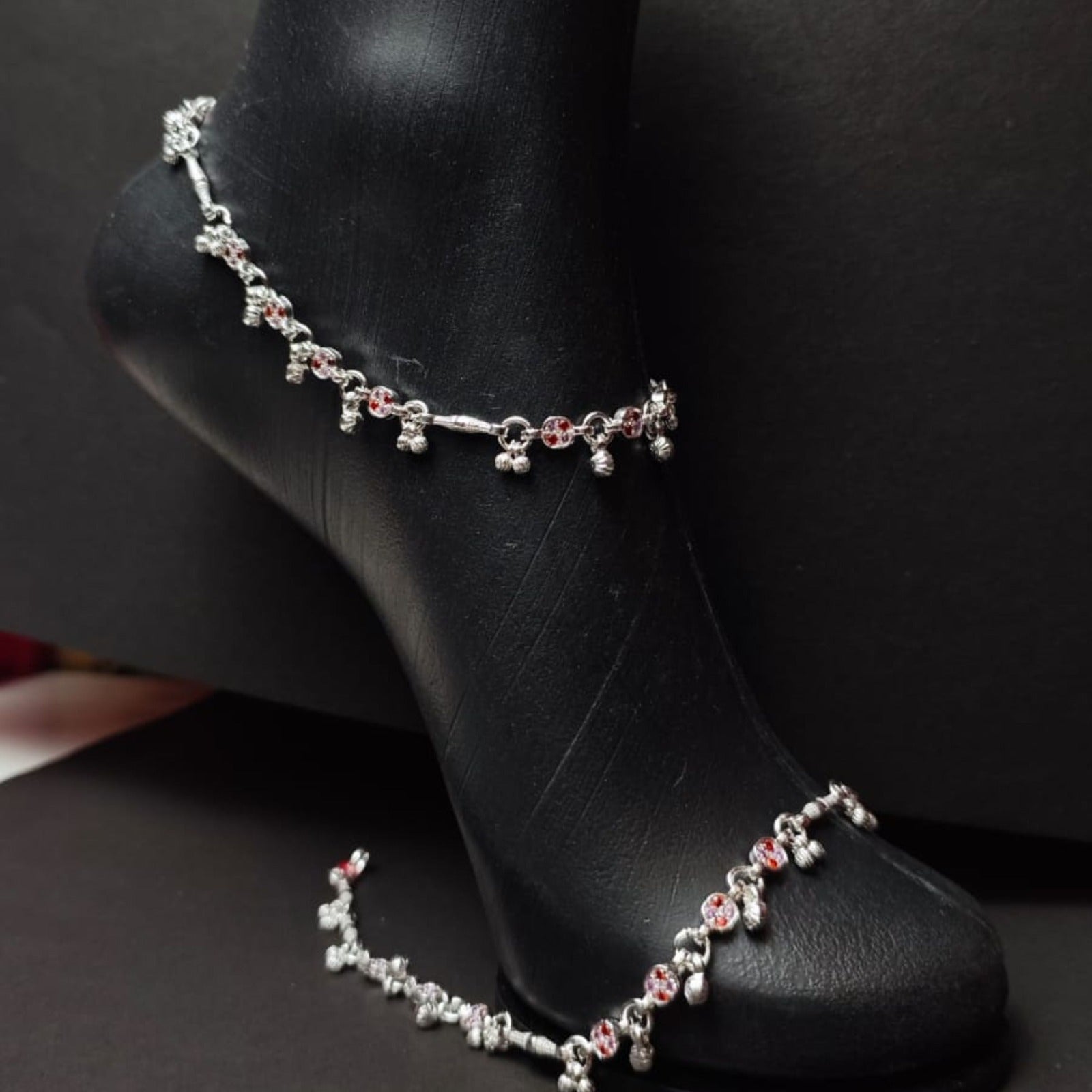 Ruby Tinkle Silver Payal