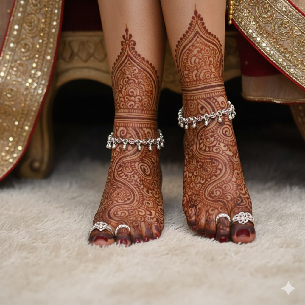 Ruby Tinkle Silver Payal