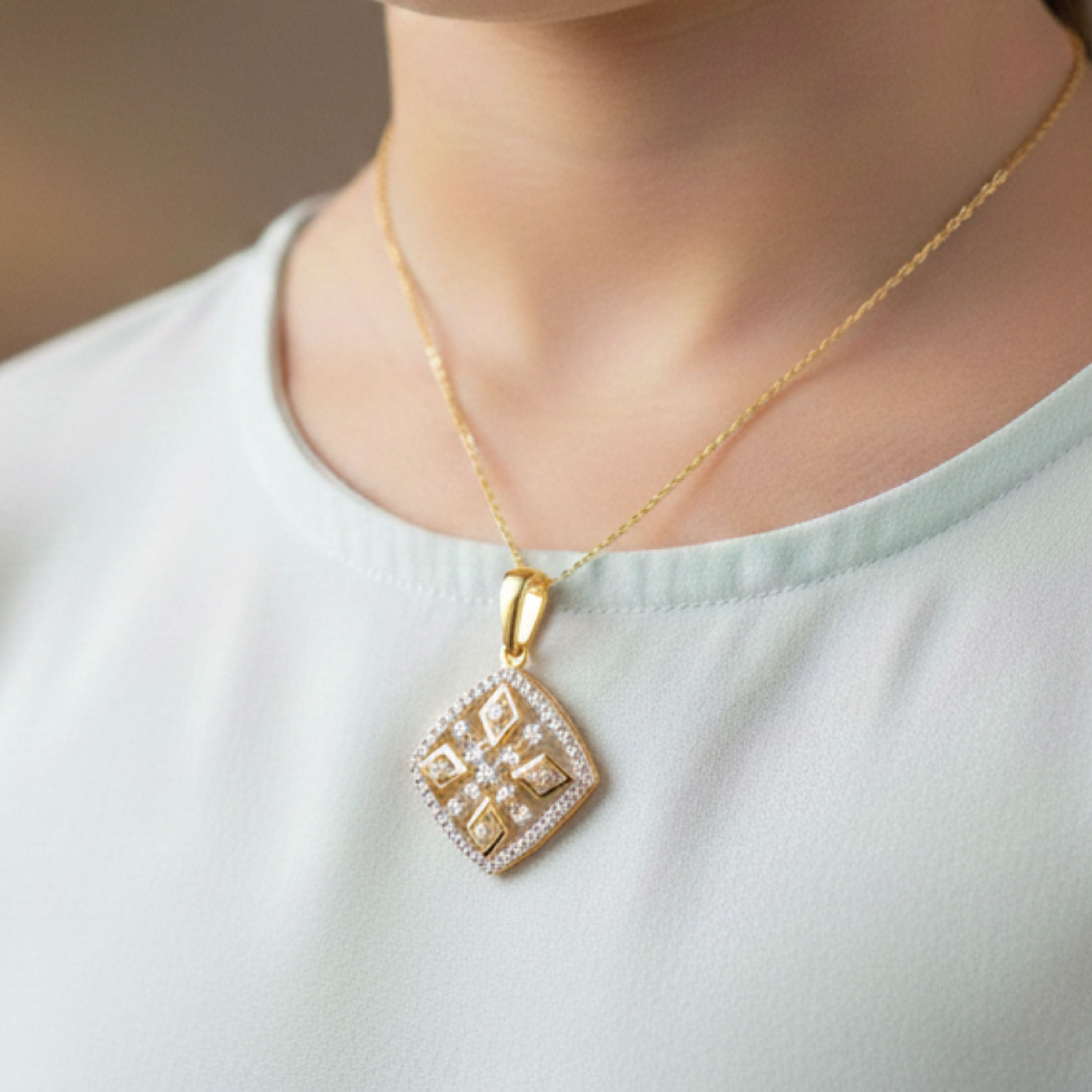 Square Spark Pendant