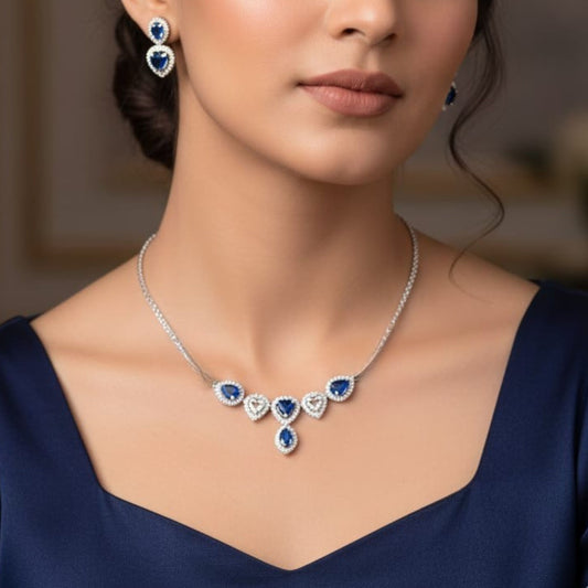 Sapphire Dream Necklace Set